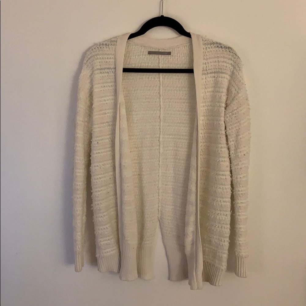 White cardigan